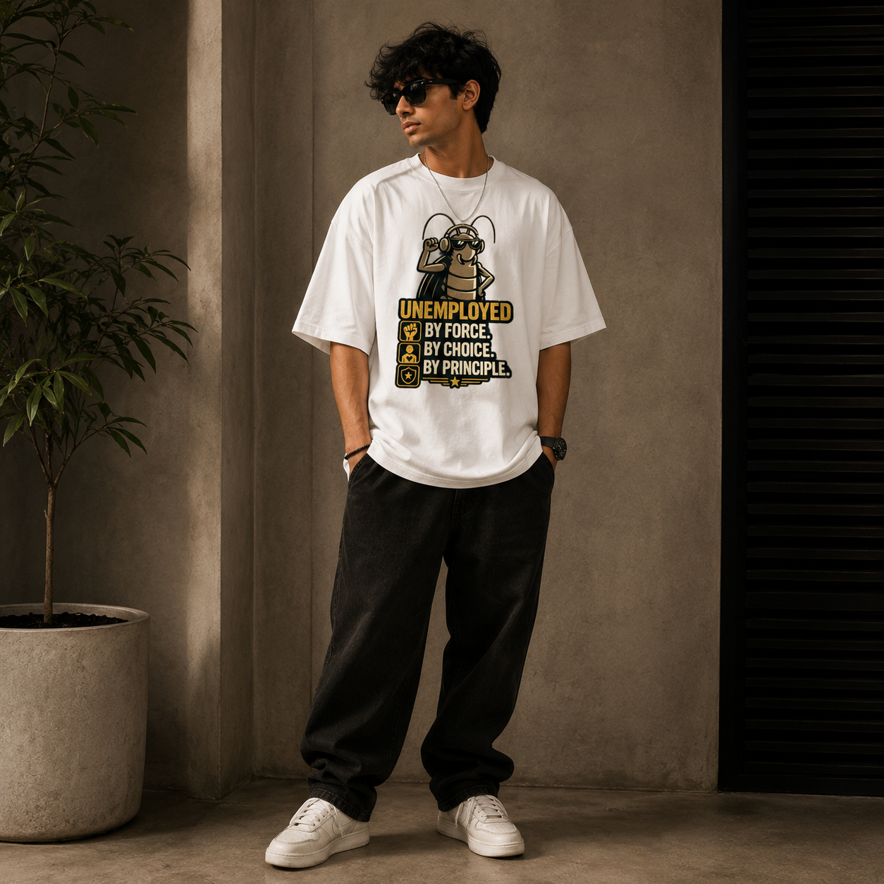 Unemployed - Unisex Oversized T-Shirt | 220 GSM